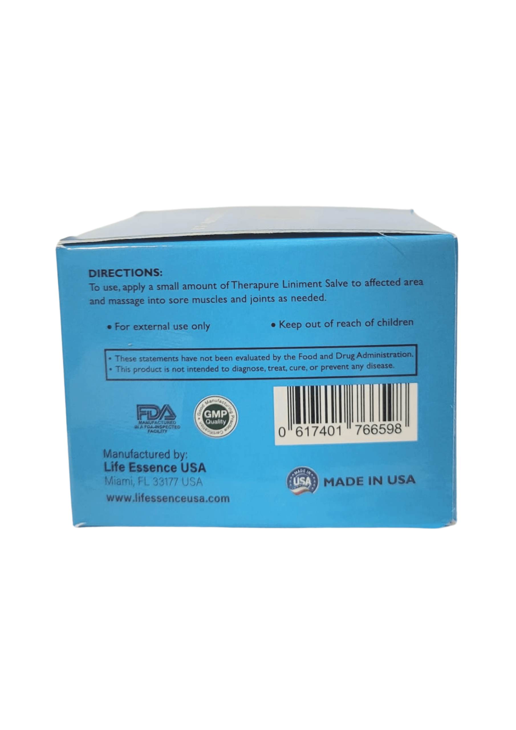 ORGANIC HEMP CBD TOPICAL HEALING SALVE BOX RIGHT