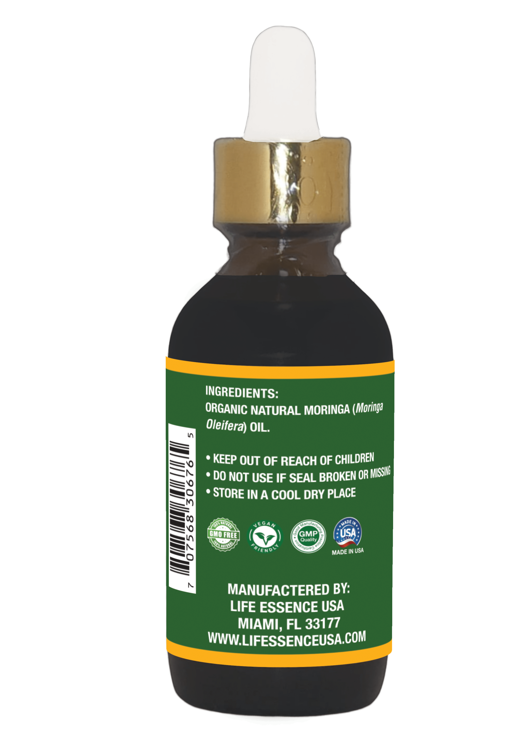 Alternative view of VIRGIN ORGANIC NATURAL MORINGA OIL