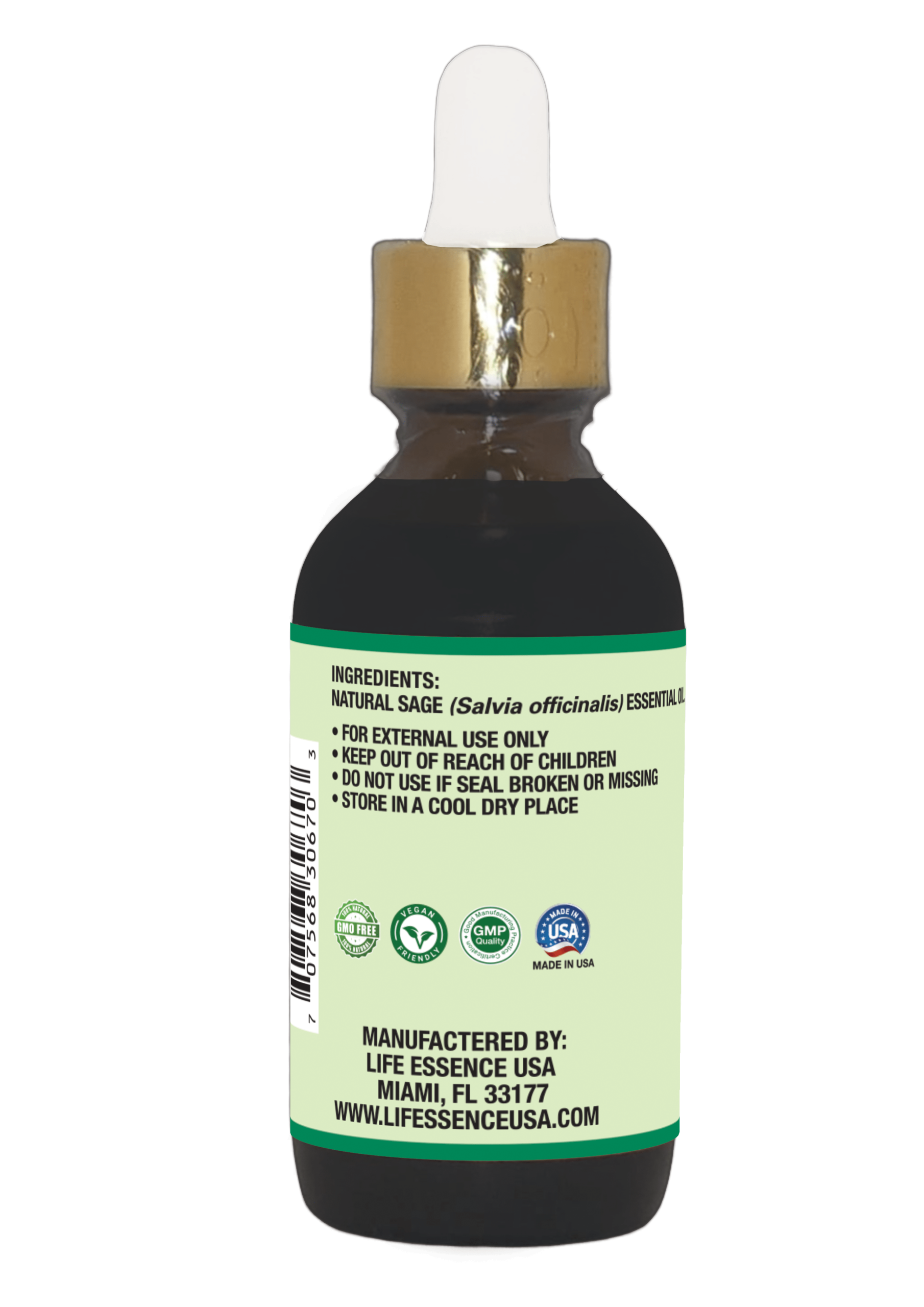 Alternative view of Natural Sage Essential Oil